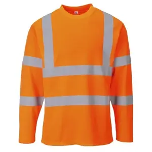 Comparateur de prix : T-Shirt Hi-Vis manches longues couleur : Orange taille s Portwest