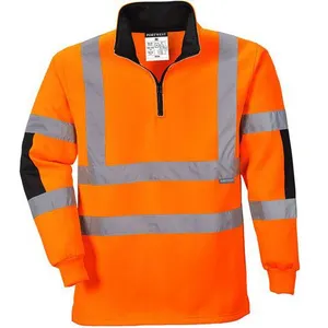 Portwest B308 Maillot de Rugby Xenon de Travail Haute Visibilité Orange, XX-Grand pas cher