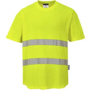 Portwest T-shirt aéré, Couleur: Jaune, Taille: XXL, C394YERXXL