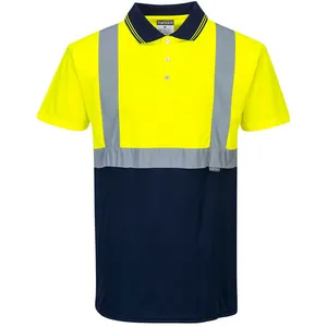 Comparateur de prix : Portwest - Polo Bicolore couleur : Jaune/Marine taille xs