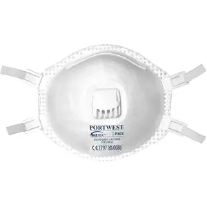 Portwest - Boite de 10 masques FFP3 dolomite à valve Blanc pas cher