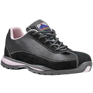 Comparateur de prix : Portwest - Chaussures de sécurité basses Femme S1P hro Noir/Rose 39