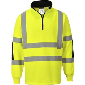Portwest B308 Maillot de Rugby Xenon de Travail Haute Visibilité Jaune, 4X-Grand pas cher