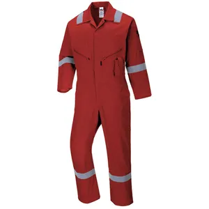 Portwest Combinaison coton Iona, Couleur: Rouge, Taille: L, C814RERL pas cher