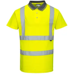 Comparateur de prix : Portwest Polo Hi-Vis manches courtes, Couleur: Jaune, Taille: M, S477YERM