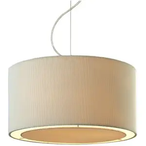 Firstlight Clio - Luminaire suspendu rond à 3 ampoules au fini chrome, crème, E27Vendu parrue-du-commerce