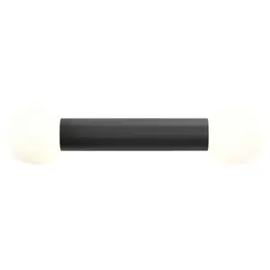 AstroFlight Astro ORTONA TWIN-Applique murale Double Verre H38.5cm NoirVendu parreuter