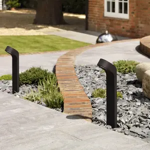 Astro Soprano Bollard - 1 lumière Borne extérieure Lumière noire IP65 pas cher