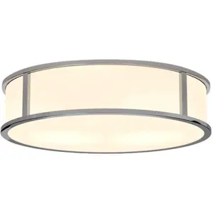 Astro MASHIKO 300 ROUND LED-Plafonnier LED salle de bain métal et verre opalin Ø30cm Gris pas cher