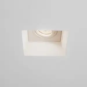Astro Blanco Square Adjustable Spots à encastrer 11.5x4cm IP20 douille GU10 Plâtre pas cher