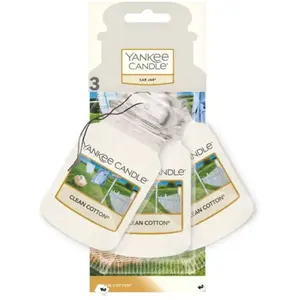 Yankee Candle Clean Cotton Accroche-porte parfumé 3 pcs pas cher