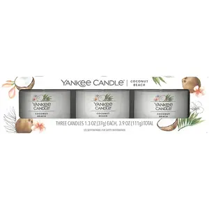 Yankee Candle Yankee Candle 37g Coconut Beach, Bougie Parfumée, 141136 pas cher