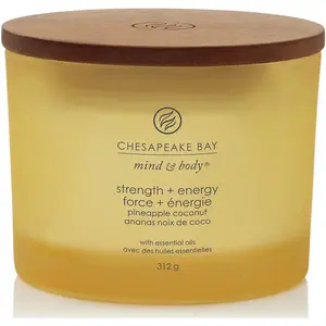Yankee Candle Bougie 3 mèches - Force & Énergie - 312 g pas cher