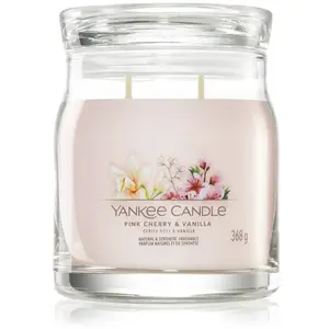 Comparateur de prix : Yankee Candle Bougie signature cerise rose et vanille modèle moyen
