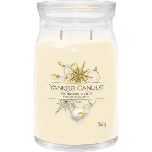 Yankee Candle Twinkling Lights Signature Jar Bougie parfumée 1000 g pas cher