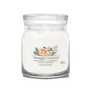 Yankee Candle White Spruce & Grapefruit Signature Jar Bougie parfumée 1000 g pas cher