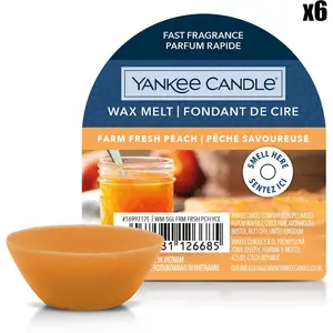 YANKEE CANDLE Fondant parfumé - Pêche savoureuse - 22 g pas cher
