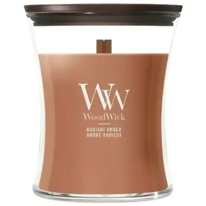 Woodwick Radiant Amber bougie parfumée avec mèche en bois 275 g pas cher