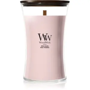 Woodwick Rose Blush bougie parfumée avec mèche en bois 610 g pas cher