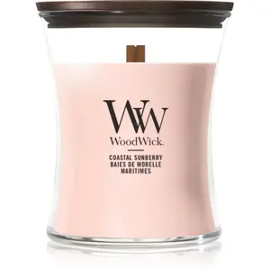 Woodwick Coastal Sunberry bougie parfumée avec mèche en bois 275 g pas cher