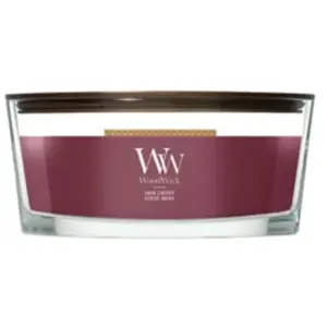 WoodWick Ellipse Dark Cherry Bougie parfumée 1000 g pas cher