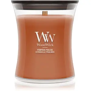 Woodwick Pumpkin Praline bougie parfumée avec mèche en bois 275 g pas cher