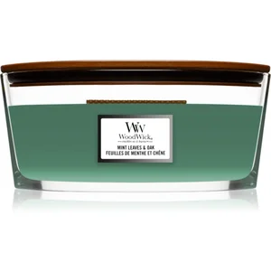 Comparateur de prix : Woodwick Mint Leaves & Oak bougie parfumée avec mèche en bois (hearthwick) 453,6 g