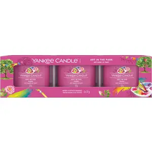 Yankee Candle Art in The Park Coffret cadeau de 3 bougies votives remplies