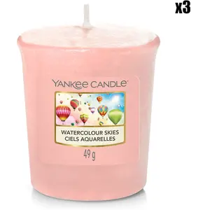 YANKEE CANDLE Bougie votive - Ciels aquarelles  - 49 g pas cher