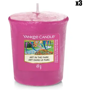 YANKEE CANDLE Bougie votive - Art dans le parc - 49 g pas cher