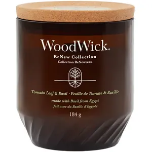 Woodwick Bougie jarre - Feuille de tomate & basilic - Moyen modèle - 430 g