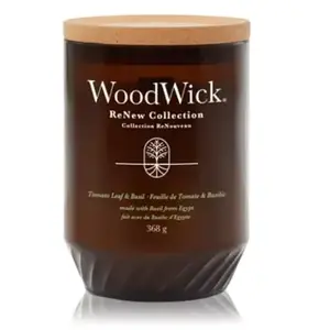 Comparateur de prix : WoodWick Bougie jarre - Feuille de tomate & basilic - Grand modèle - 750 g