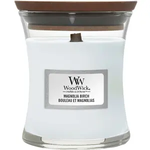 WoodWick Bougie jarre - Bouleau & Magnolias - Mini modèle - 85 g pas cher