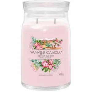 Comparateur de prix : Bougie signature Fleurs du désert grand modèle - Yankee Candle - Rose - Cire