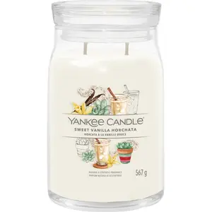 Yankee Candle Bougie signature Horcata à la vanille douce grand modèle pas cher