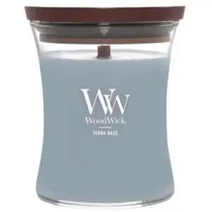 Woodwick Terra Haze bougie parfumée avec mèche en bois 275 g pas cher