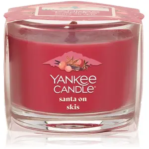 Yankee Candle Santa On Skis bougie votive glass 37 g pas cher