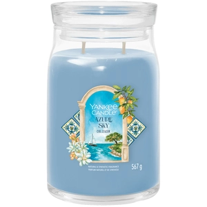 YANKEE CANDLE - SIGNATURE JARRE CIEL D'AZUR Bougies 567 g unisex pas cher