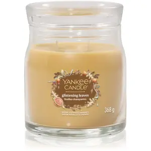 Yankee Candle Glistening Leaves bougie parfumée Signature 368 g pas cher