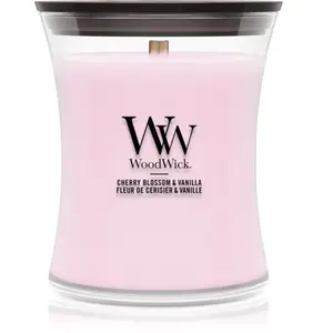 WoodWick, Bougie parfumée, Cherry Blossom & Vanilla medium Jar pas cher