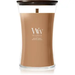 Woodwick Hazelnut Roast bougie parfumée avec mèche en bois 610 g pas cher