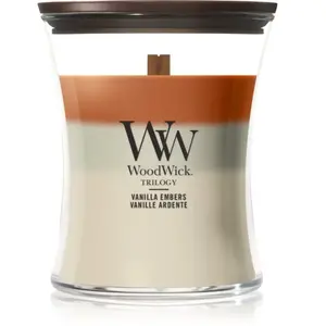 WoodWick, Bougie parfumée, Vanilla Embers Trilogy medium Jar (550 g) pas cher