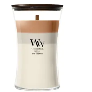 WoodWick Trilogy Café Macchiato Bougie parfumée 1000 g pas cher