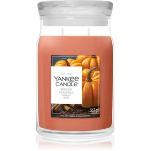 Yankee Candle Signature Grosses Glas Spiced Pumpkin Bougie parfumée 1000 g pas cher