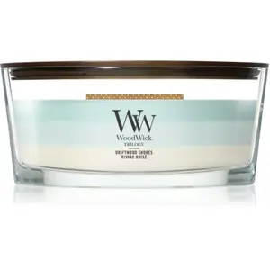 Woodwick Trilogy Driftwood Shores bougie parfumée avec mèche en bois 4... pas cher