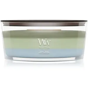 Woodwick Trilogy Verdant Woods bougie parfumée avec mèche en bois 453.... pas cher