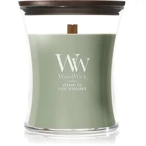 WoodWick, Bougie parfumée, Verdant Fig medium Jar pas cher