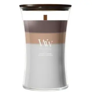 WoodWick Trilogy Radiant Cashmere Bougie parfumée 1000 g pas cher