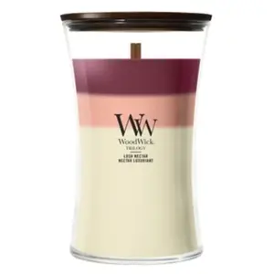 WoodWick Trilogy Lush Nectar Bougie parfumée 1000 g pas cher