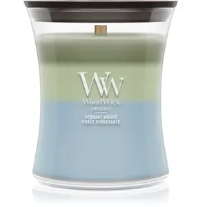 WoodWick, Bougie parfumée, Verdant Woods Trilogy medium Jar (283 g) pas cher